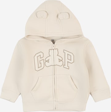 Veste de survêtement GAP en beige : devant