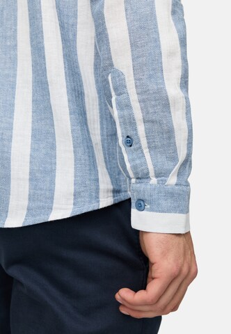 INDICODE JEANS Regular fit Button Up Shirt 'Brayden' in Blue