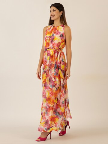 APART langes Chiffonkleid in Mischfarben: Vorderseite