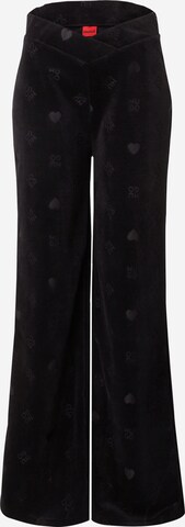 Wide Leg Pantalon 'Navalia' HUGO en noir : devant