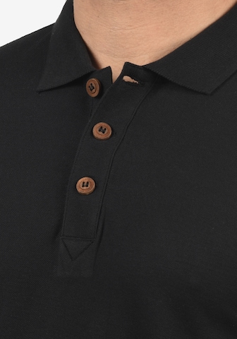 !Solid Shirt 'TripPolo' in Zwart