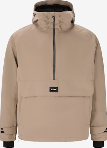 SLOPE Sportjacke 'Ruki' in Beige: Vorderseite