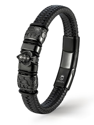 Bracelet 'ACE OF SPADE' UNIQAL en noir : devant