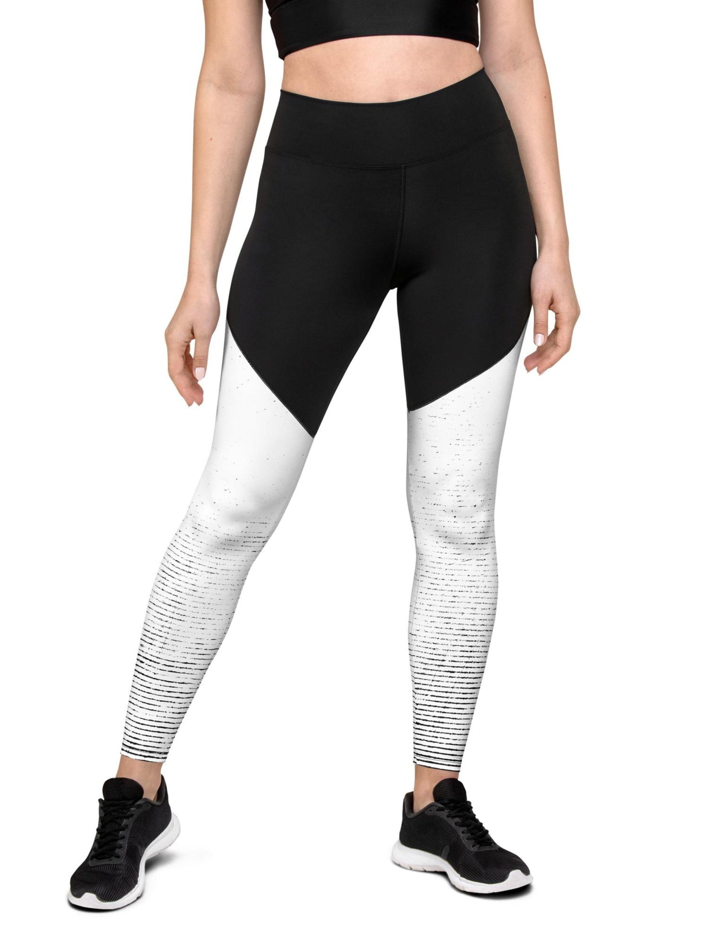 DECALVIBES Skinny Leggings 'Intense Workout Pro Dirty'‌‌‌‌‌‌‌ in Schwarz: Vorderseite