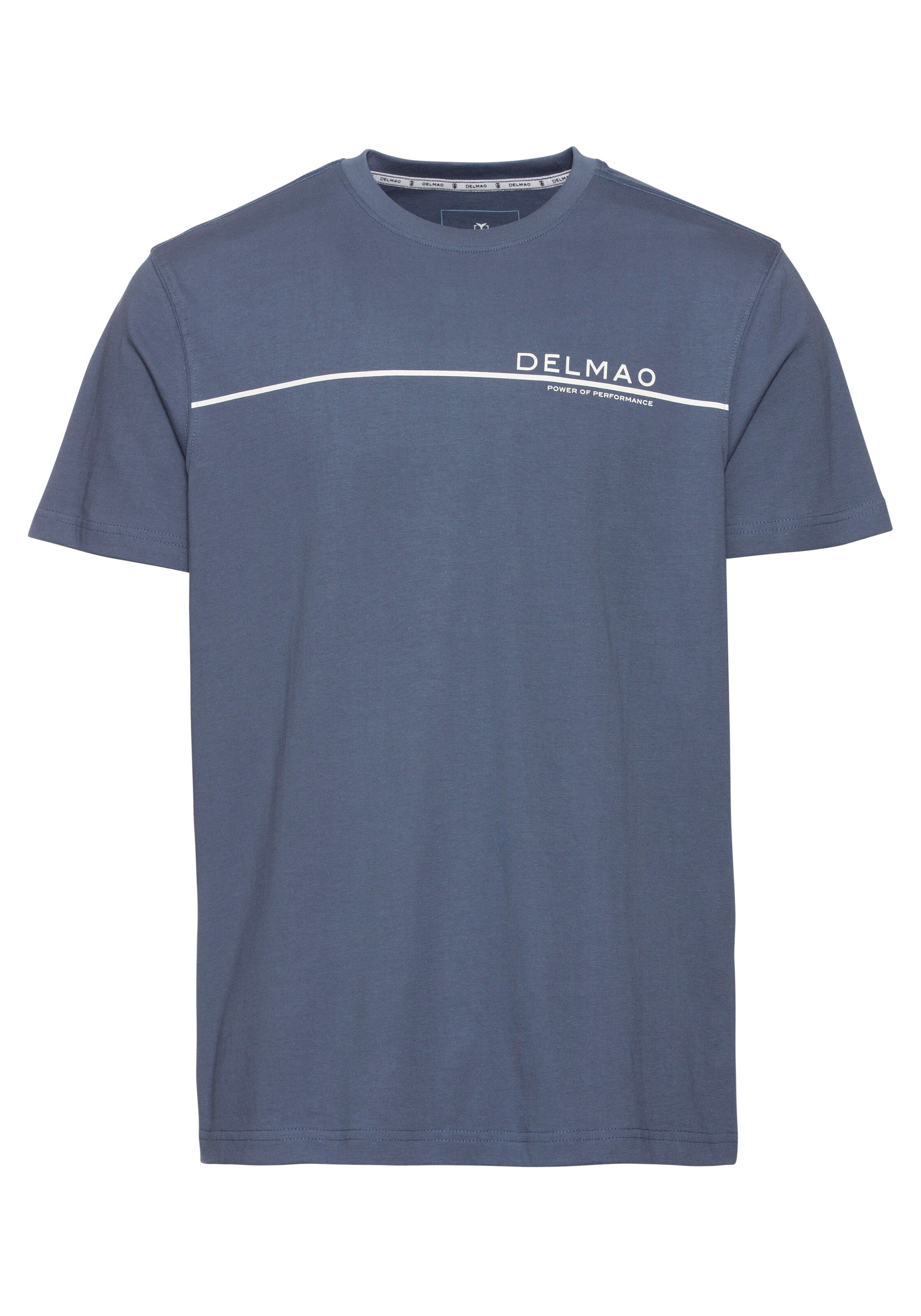 DELMAO Shirt in Blau: Vorderseite