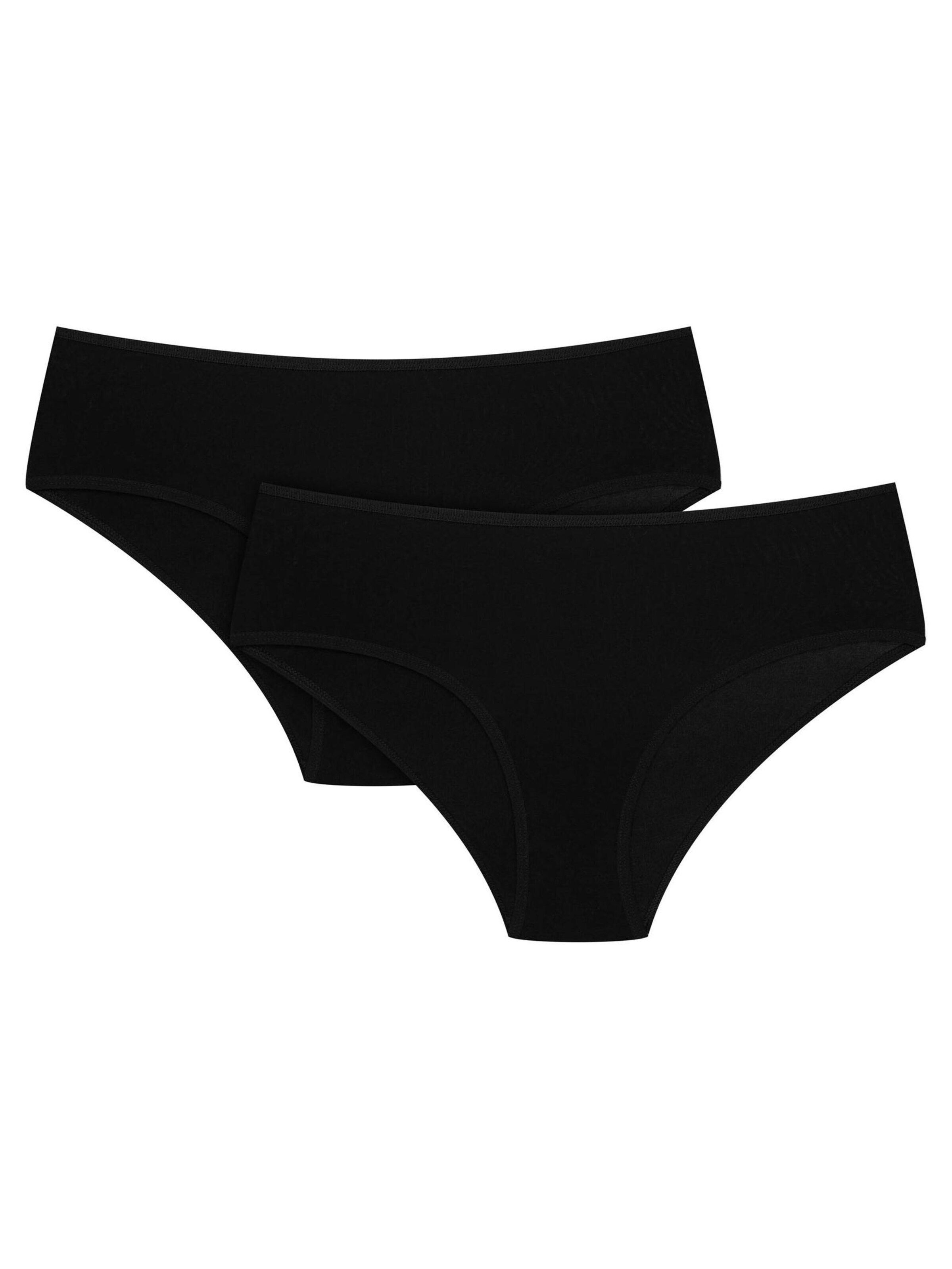 Henderson Boyshorts 'Hipster Blue im 2er Pack, hüftiger Sitz, Viskose Jersey' in Black: front