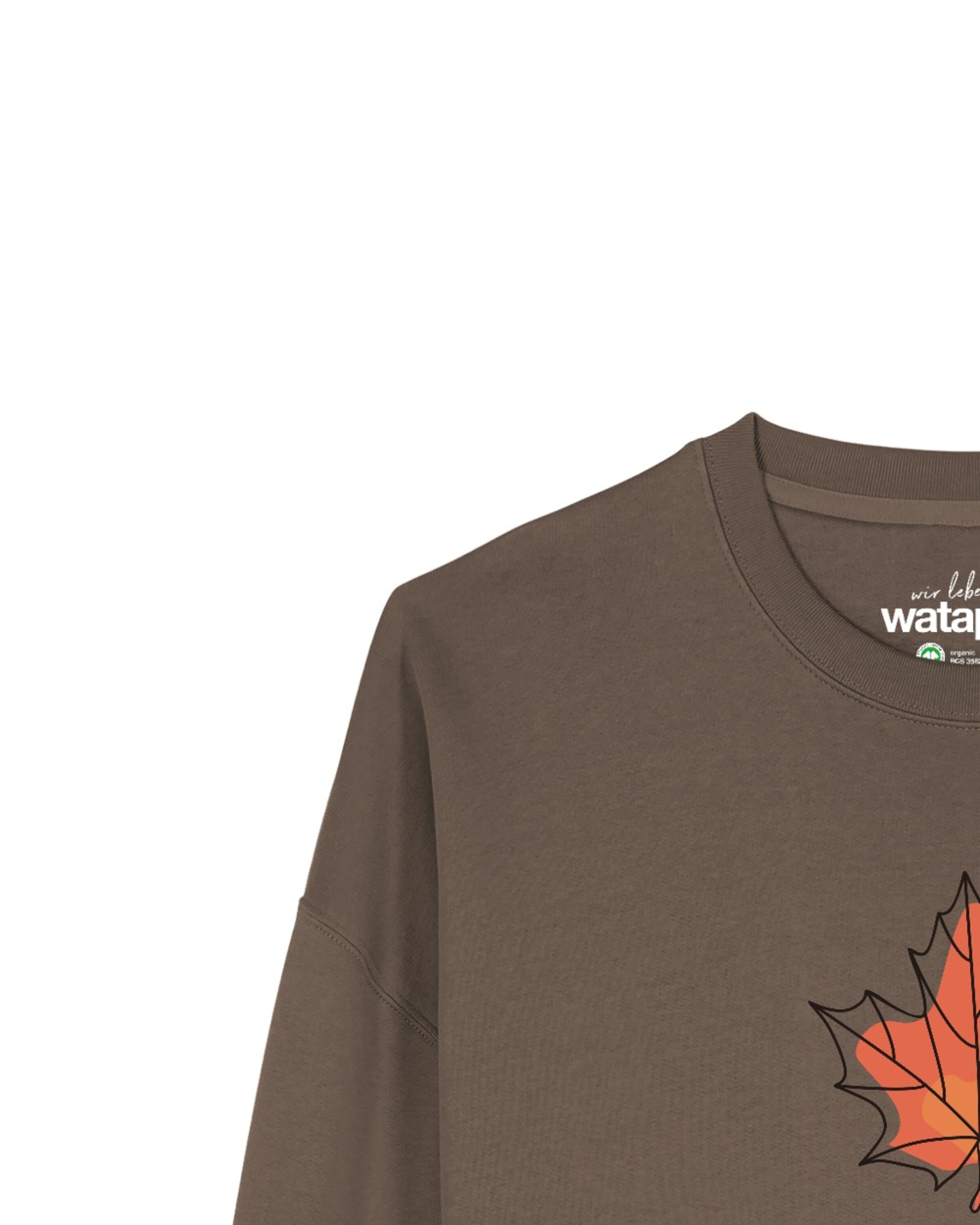 Watapparel Sweatshirt 'Herbst ' in Braun