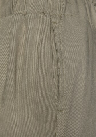 LASCANA Loosefit Bukser med lægfolder i grå