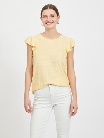 VILA Μπλουζάκι σε κίτρινο: μπροστά