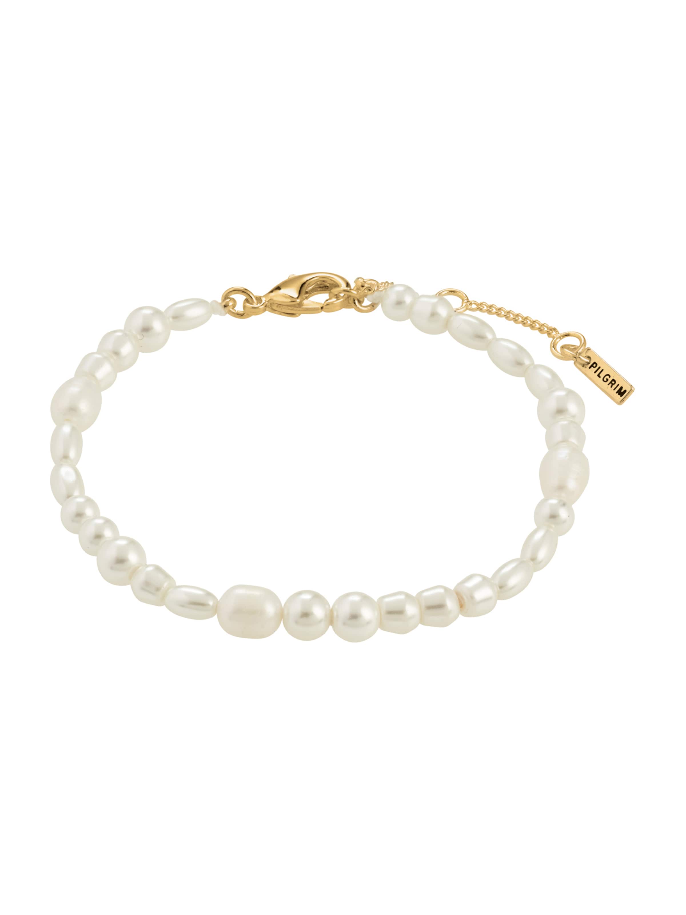 Pilgrim Βραχιόλι 'Elliana' σε λευκό: μπροστά