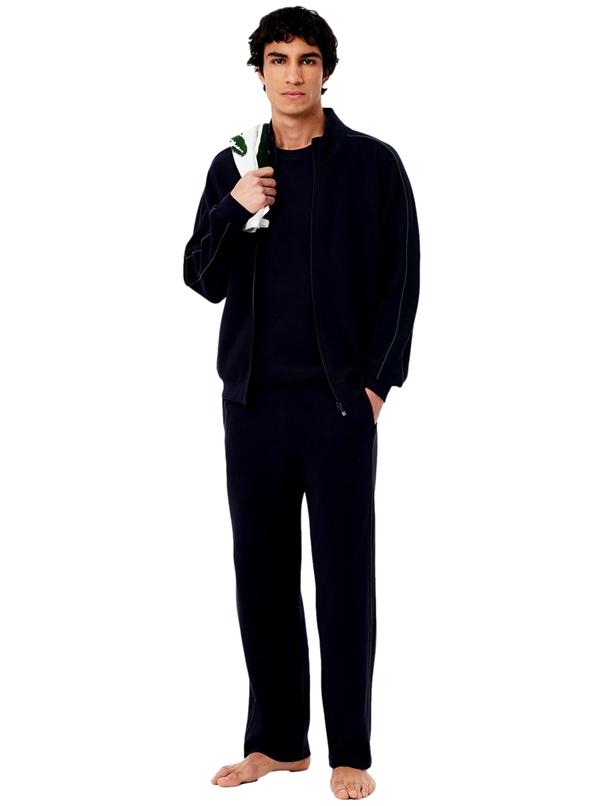 LACOSTE Sweat jacket in Black