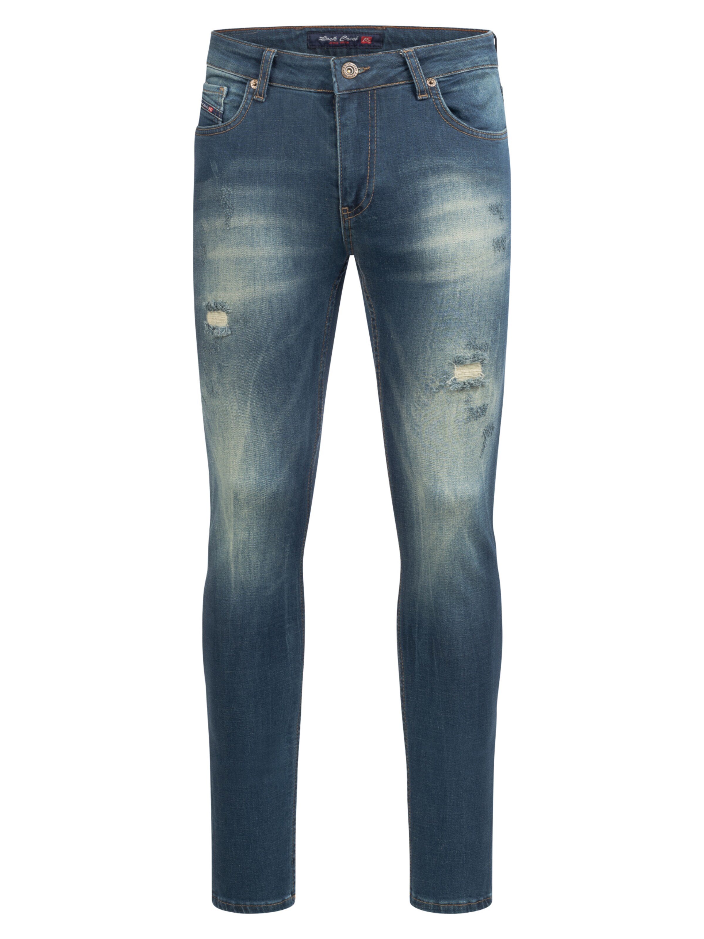Rock Creek Slimfit Jeans in Blau: Vorderseite