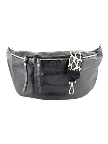lePelou Fanny Pack 'LEONA' in Black: front