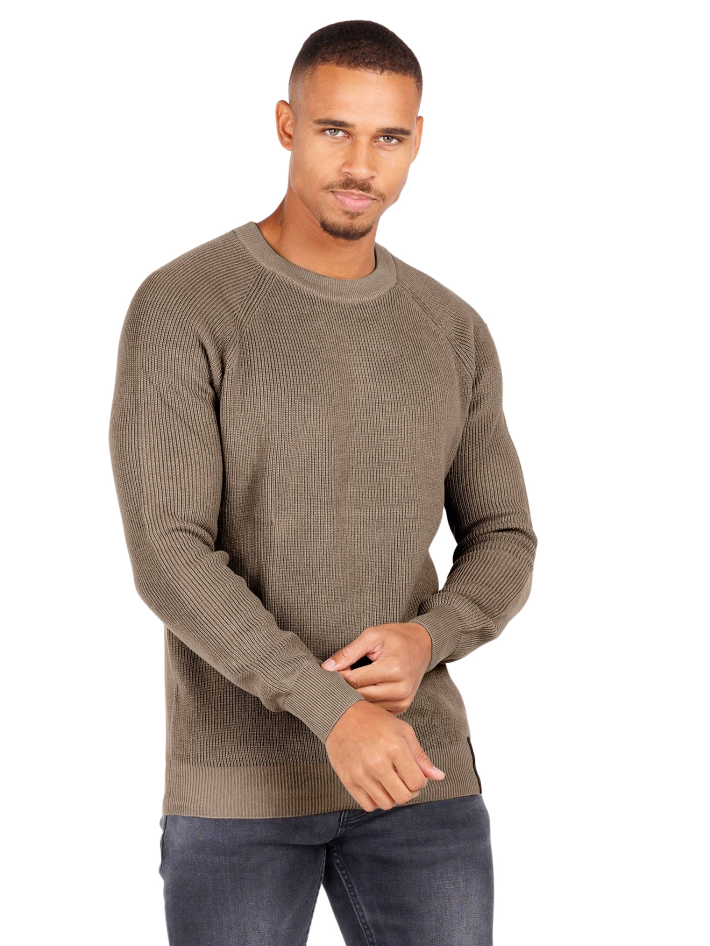 Key Largo Pullover 'Scooter' in Braun