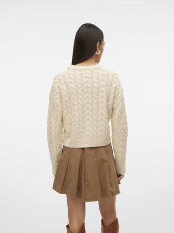 VERO MODA Pullover 'SNOWMAN' i beige