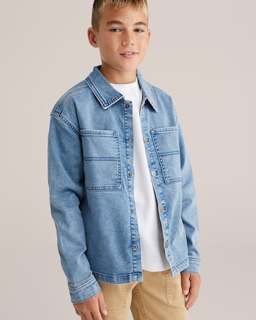 Veste mi-saison WE Fashion en bleu : devant
