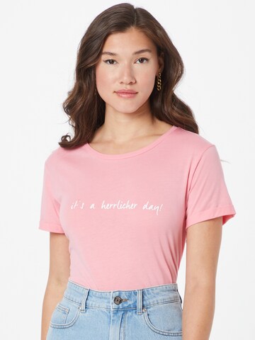 Herrlicher T-Shirt 'Kendall' in Pink: predná strana