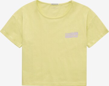 TOM TAILOR Shirt in Yellow: front