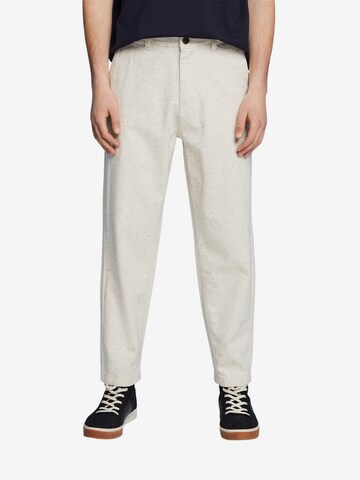 ESPRIT Loose fit Pants in White: front