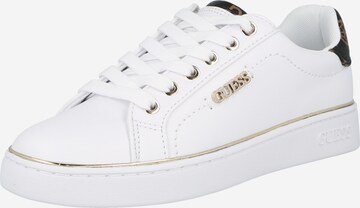 GUESS - Sapatilhas baixas 'BECKIE' em branco: frente