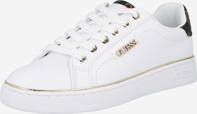 GUESS Sneakers low 'BECKIE' i brun / svart / hvit, Produktvisning