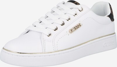 GUESS Ниски маратонки 'BECKIE' в кафяво / черно / бяло, Преглед на продукта