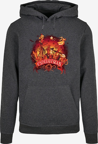 ABSOLUTE CULT Sweatshirt 'The Nightmare Before Christmas - Scary Christmas' in Grijs: voorkant