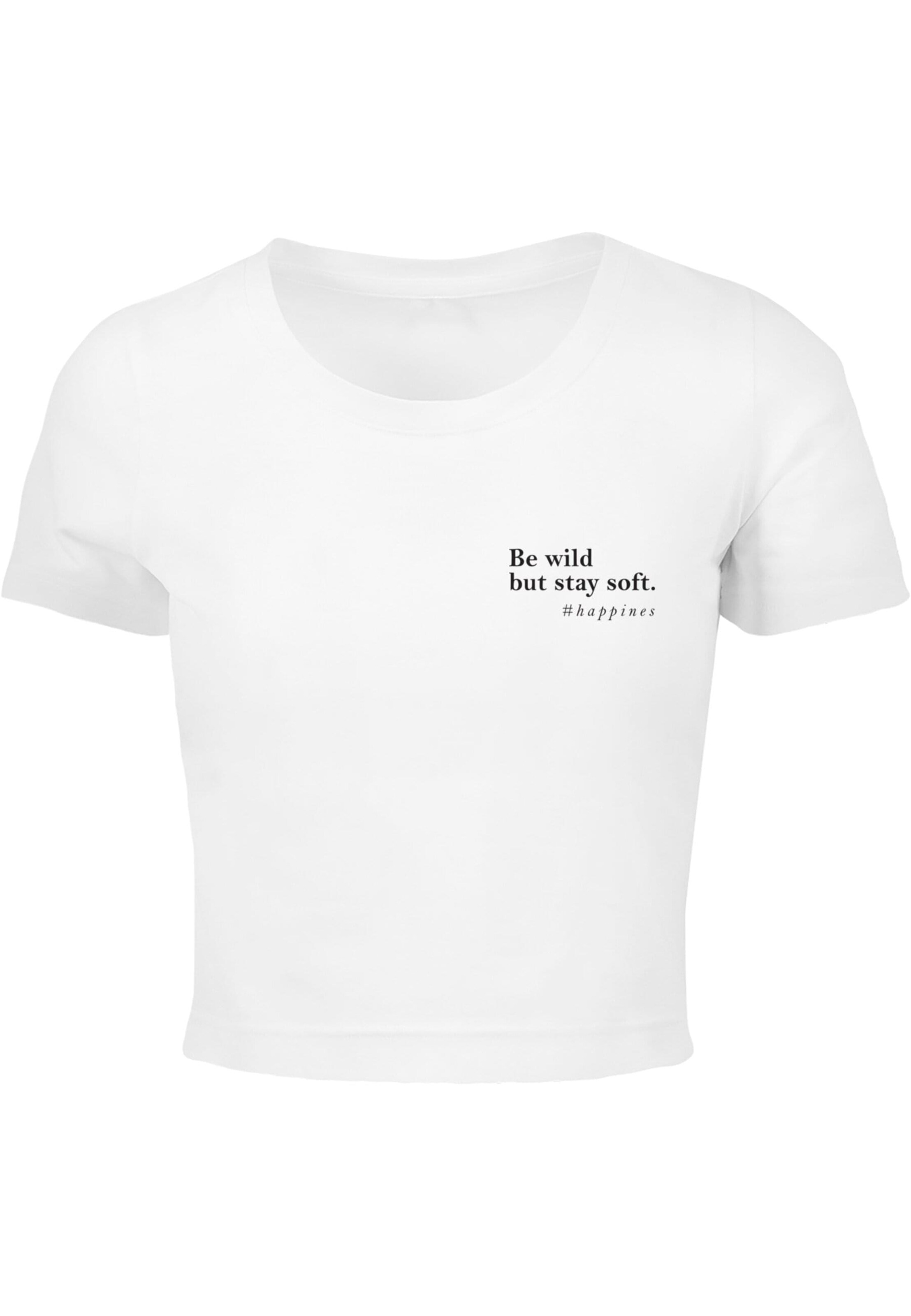 T-shirt 'Happines' Merchcode en blanc : devant