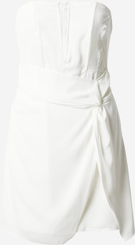 Robe de cocktail Misspap en blanc : devant