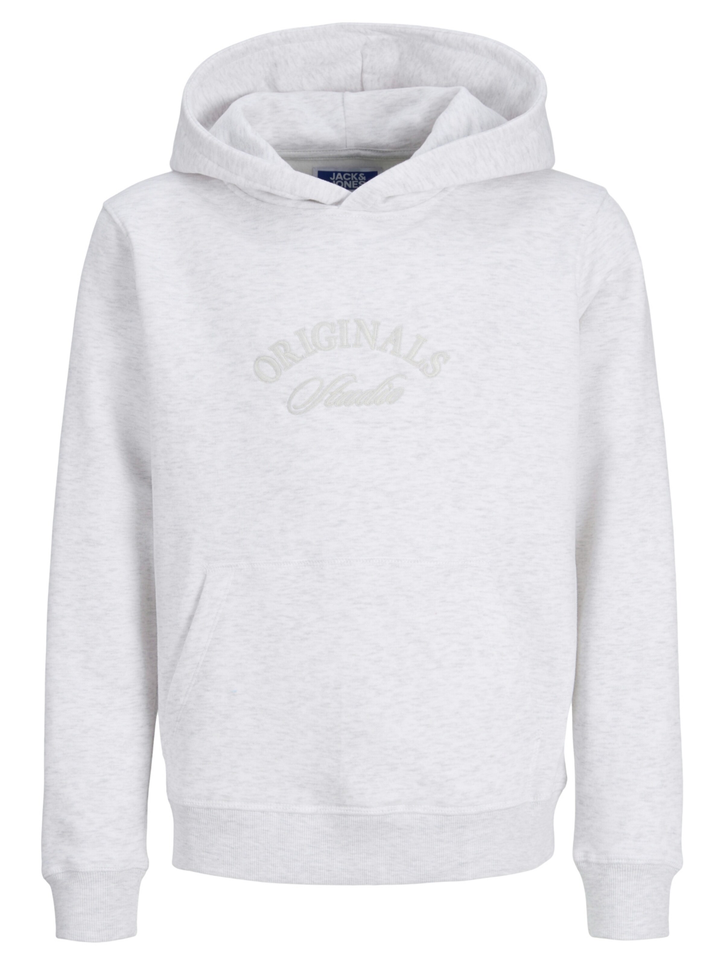 Jack & Jones Junior Sweatshirt 'Bleecker Branding' in White: front