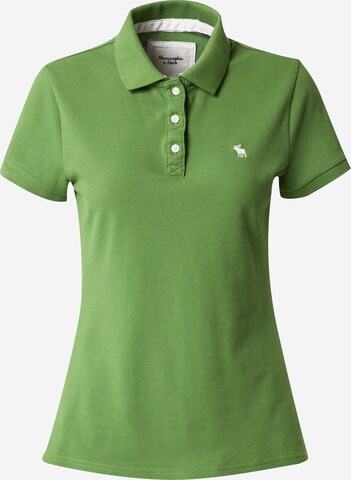 T-shirt Abercrombie & Fitch en vert : devant