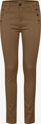 Fransa Pants 'LOMAX 1' in Brown: front
