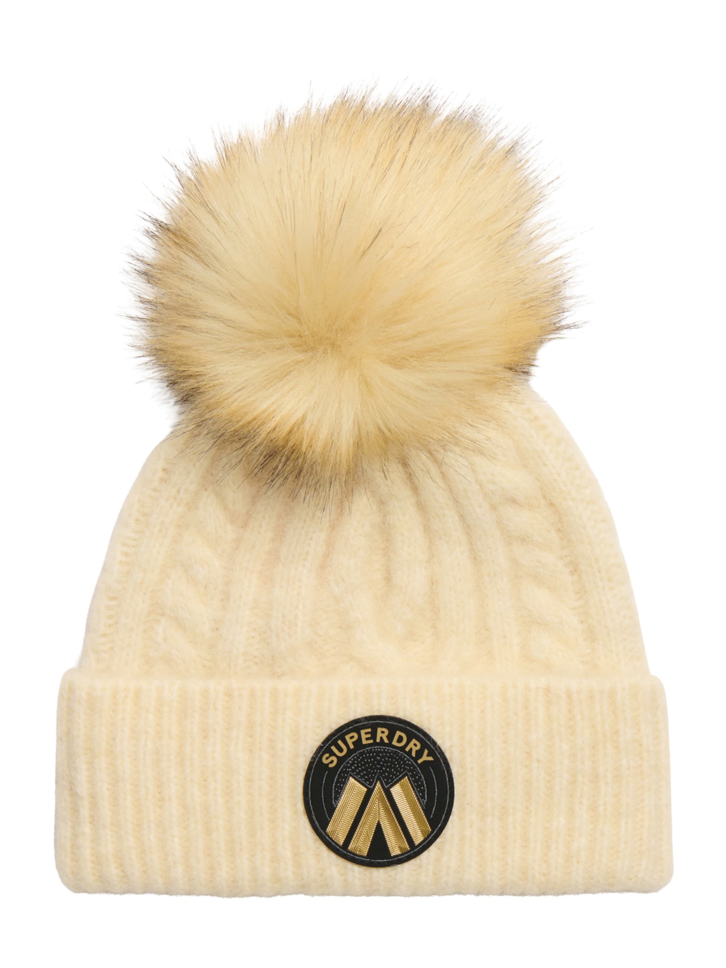 Superdry Muts in Beige: voorkant