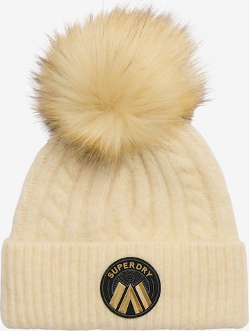 Superdry Muts in Beige: voorkant