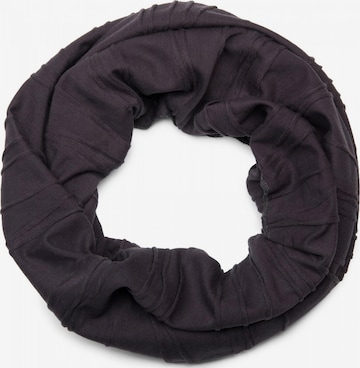 styleBREAKER Schlauchschal 'Loop mit Falten Muster' in Grau: Vorderseite