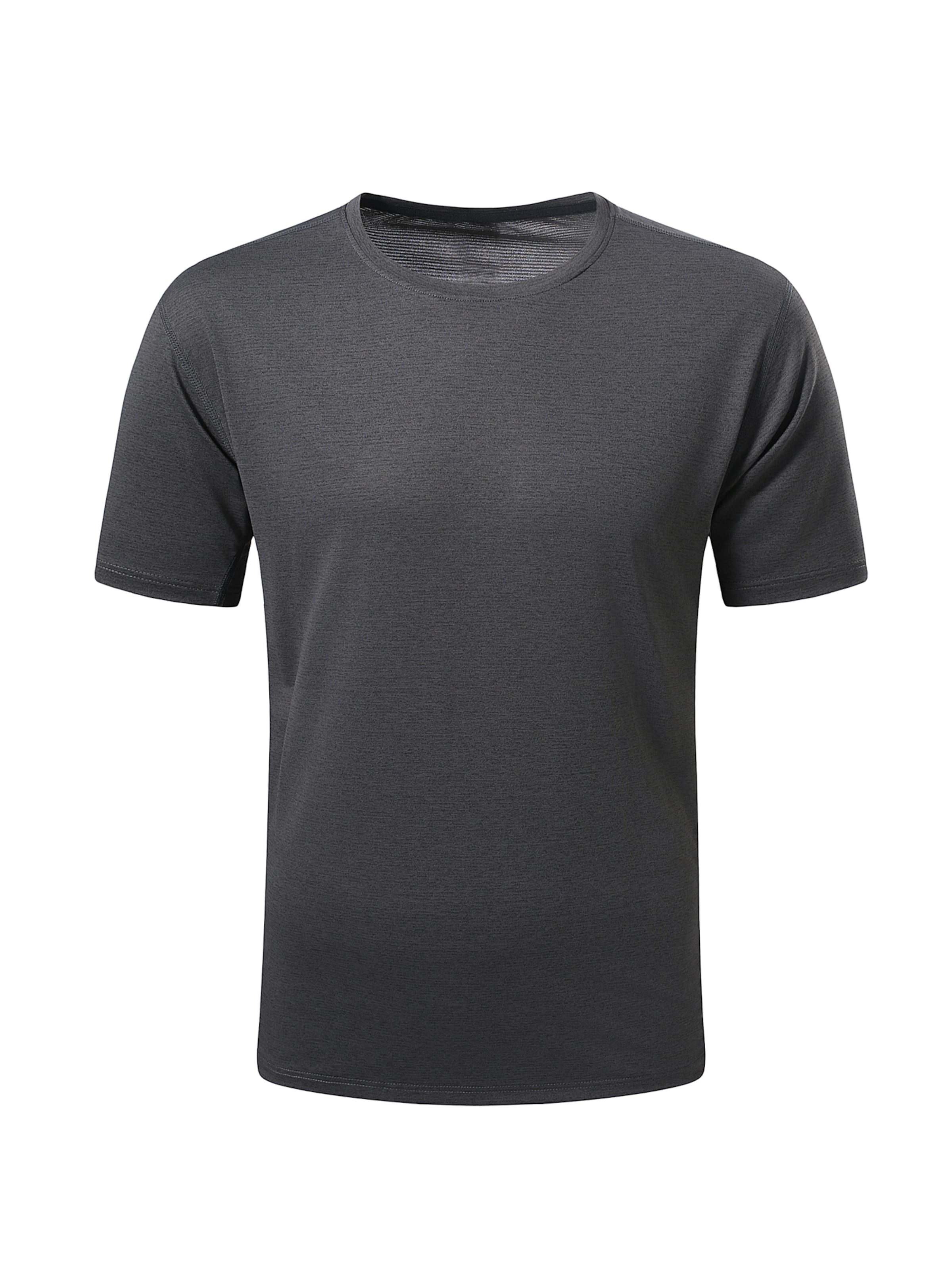 YOUTHUP Funktionsshirt 'Feuchttrans'‌‌‌ in Grau: Vorderseite