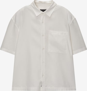 Pull&Bear Comfort fit Overhemd in Wit: voorkant