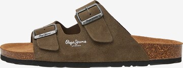 Sandalo di Pepe Jeans in verde: frontale