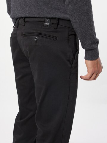 regular Pantaloni chino 'Zeumar' di REPLAY in nero