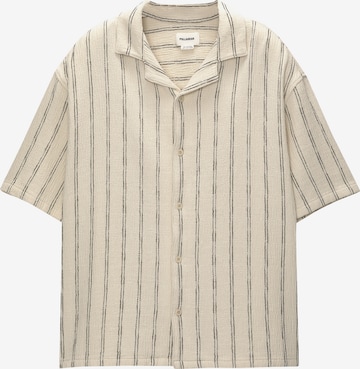 Pull&Bear Pohodlné nošení Košile – bílá: přední strana