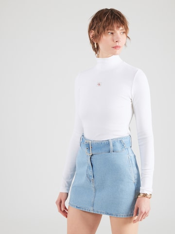 T-shirt Calvin Klein Jeans en blanc : devant