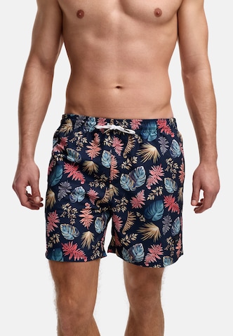 INDICODE JEANS Zwembroek 'Antorgos' in Blauw: voorkant