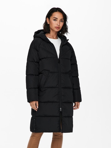 ONLY Winter Coat 'Amanda' in Black: front