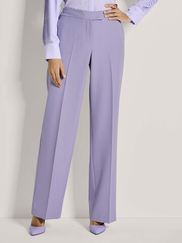 Loosefit Pantalon à plis MADELEINE en violet : devant