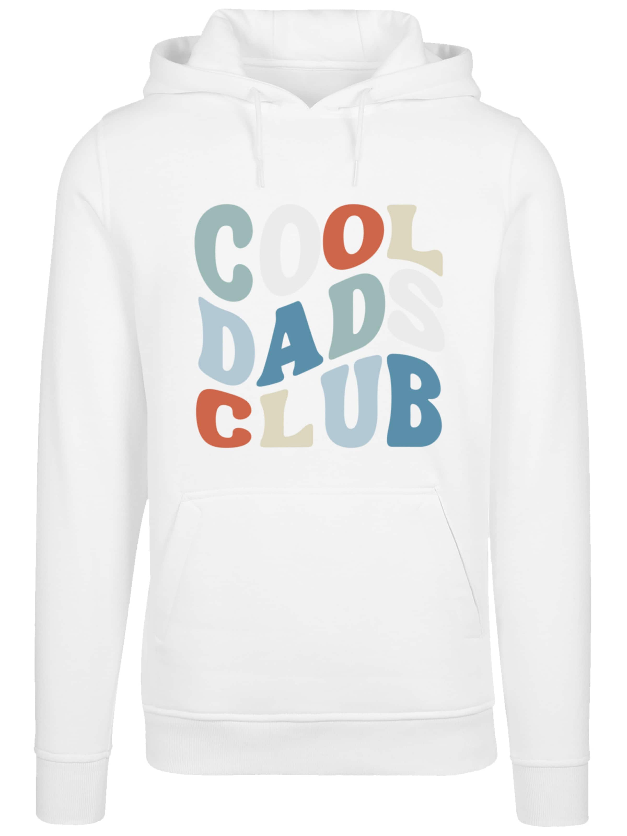 Sweat-shirt 'Cool Dads Club' F4NT4STIC en blanc : devant