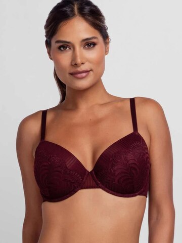 Dorina T-shirt Bra 'EMERSYN DP' in Red
