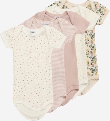 Barboteuse / body PETIT BATEAU en beige : devant