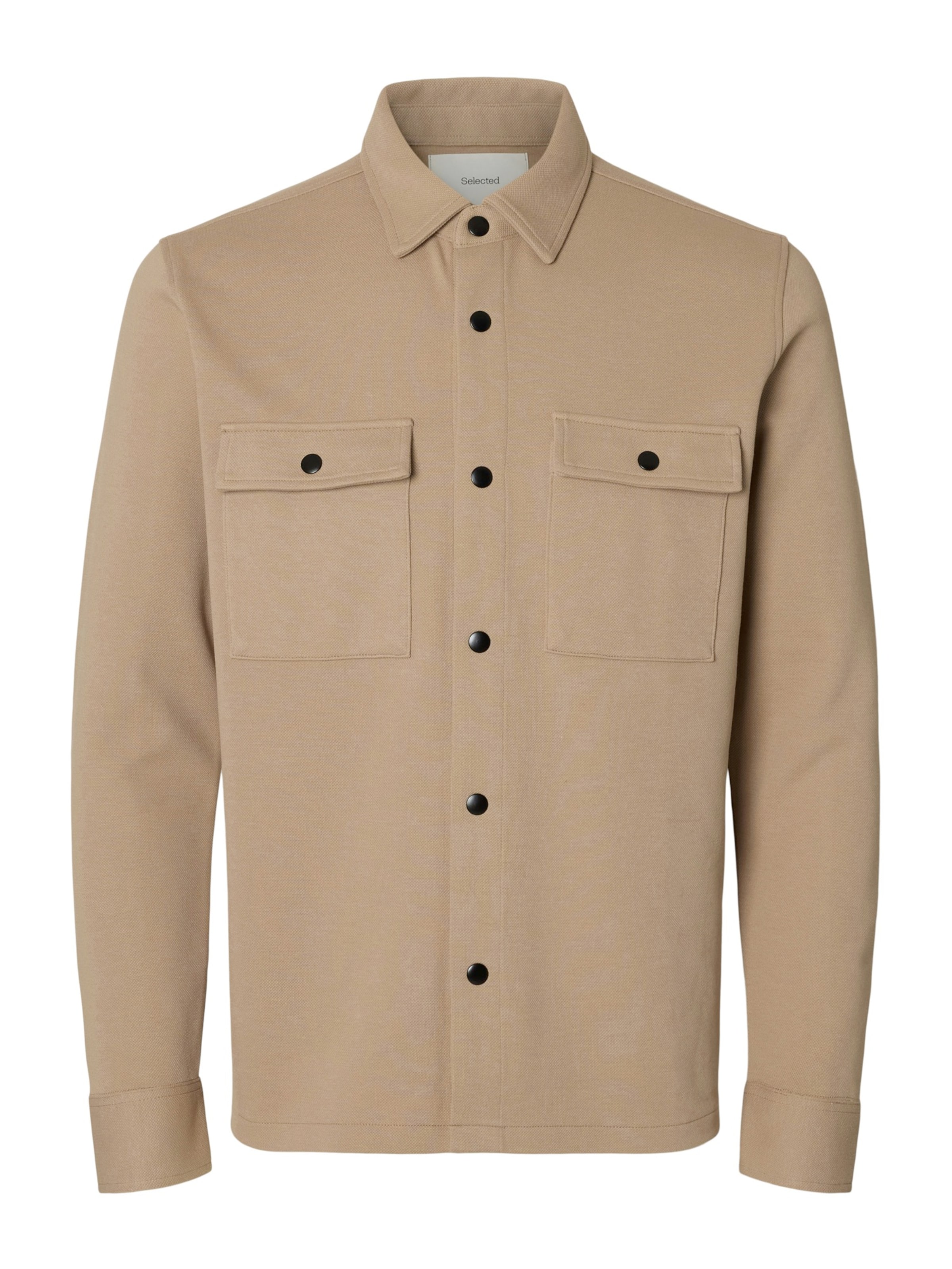 SELECTED Regular fit Between-Season Jacket 'SLHJACKIE' in Brown: front