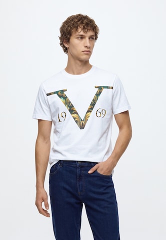 19V69 ITALIA T-shirt 'Rafael V Baroque' i vit
