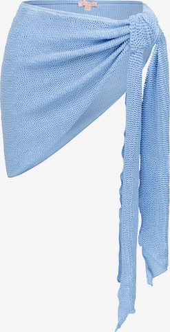 Moda Minx Sarong 'Scrunch Short Ruffle' in Blau: predná strana